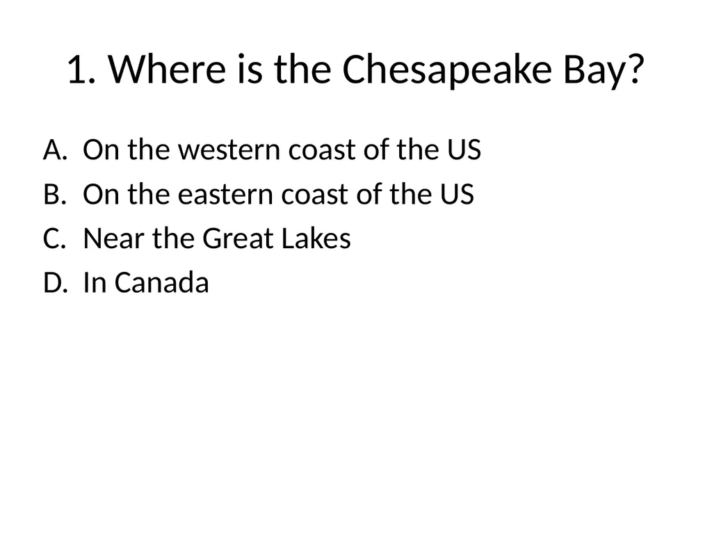The Chesapeake Bay: A Socio-Environmental - slide 2 of 22