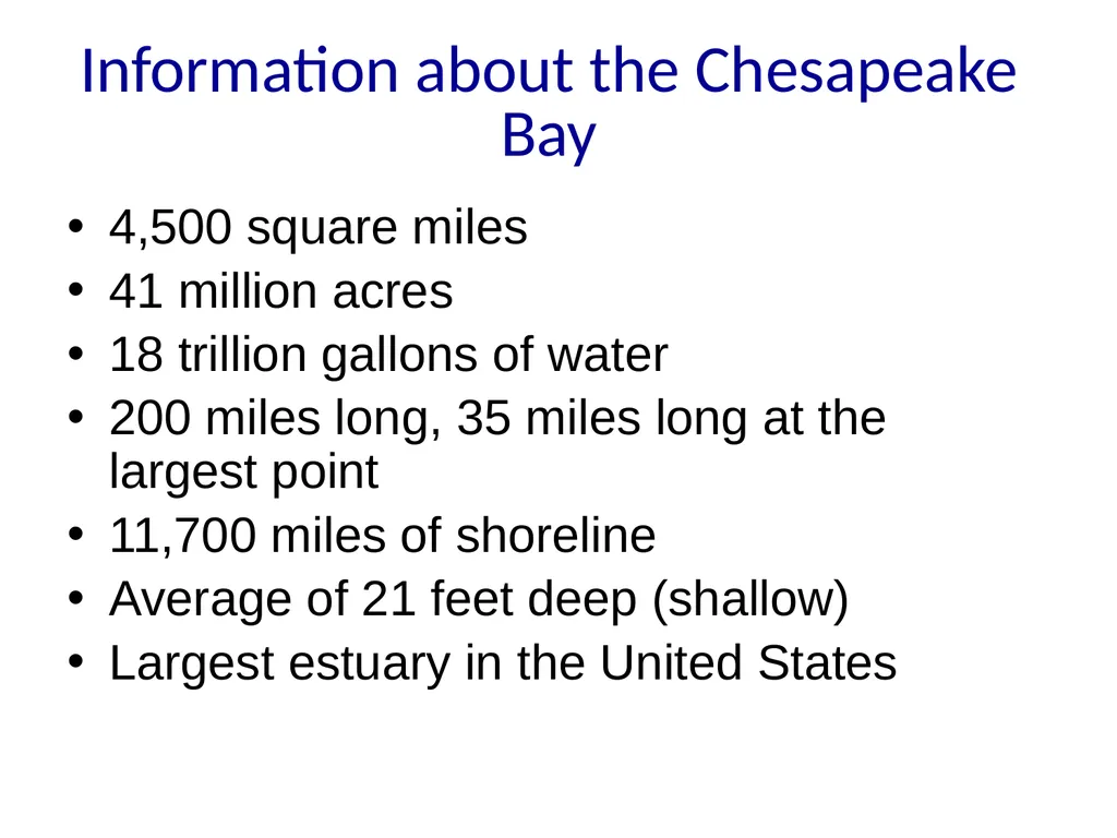 The Chesapeake Bay: A Socio-Environmental - slide 5 of 22