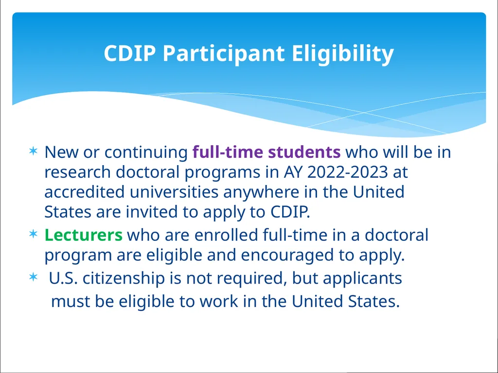 Graduate Equity Fellowships California - slide 28 of 33
