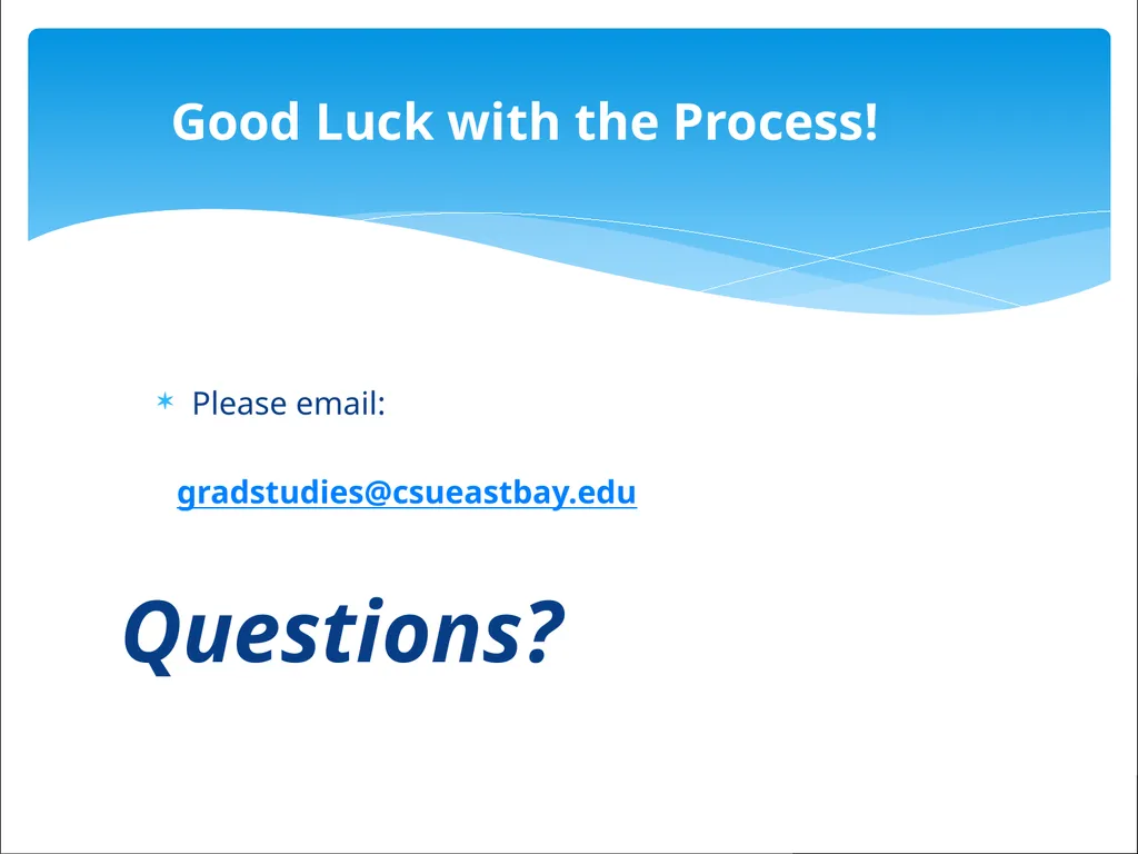 Graduate Equity Fellowships California - slide 33 of 33
