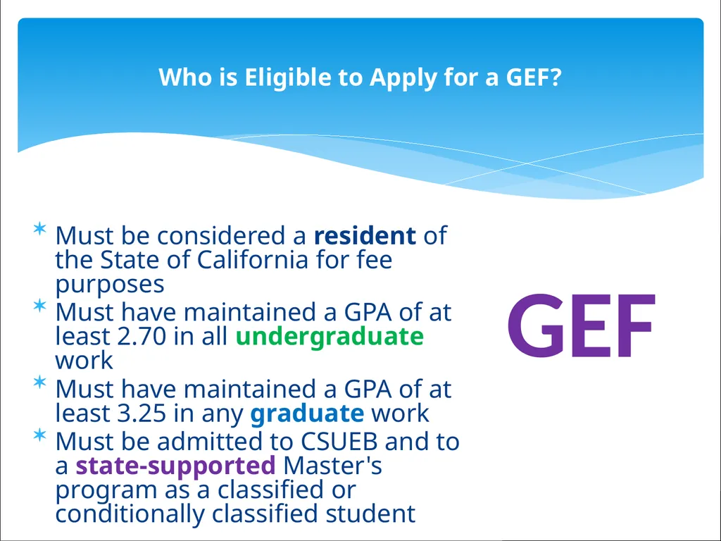 Graduate Equity Fellowships California - slide 5 of 33