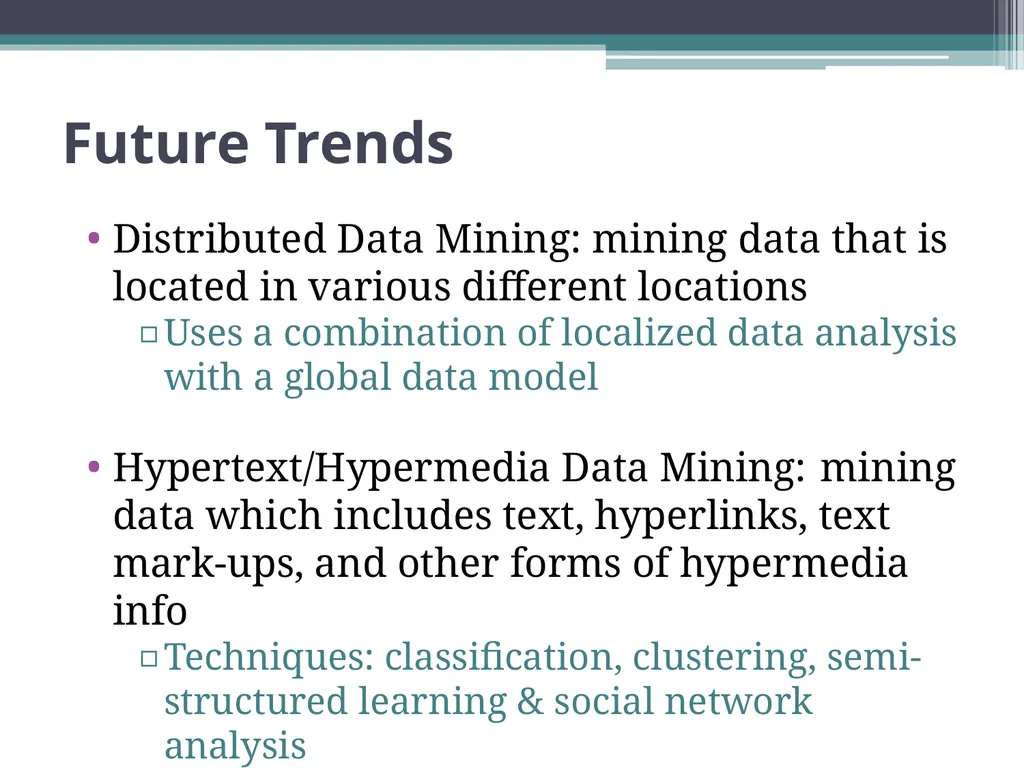 Data Mining and its Application in Marketing and - slide 31 of 34