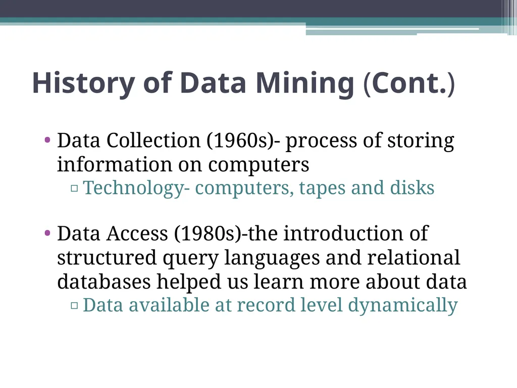 Data Mining and its Application in Marketing and - slide 6 of 34