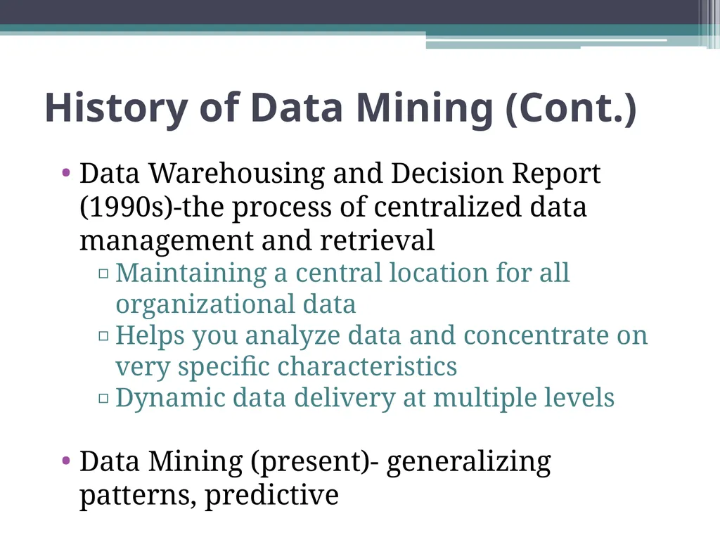 Data Mining and its Application in Marketing and - slide 7 of 34