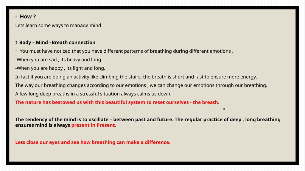 Mind management By CA Aakriti Kohli Brain Vs Mind - slide 6 of 12