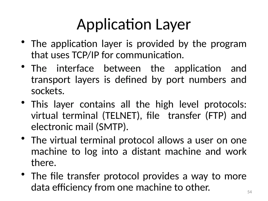 Computer Communication Network TIRUPATI M. GOSKULA - slide 54 of 72