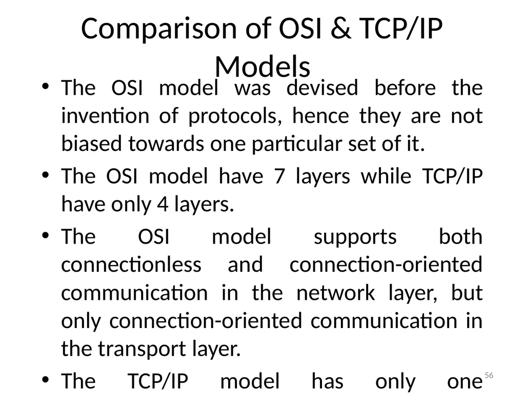 Computer Communication Network TIRUPATI M. GOSKULA - slide 56 of 72