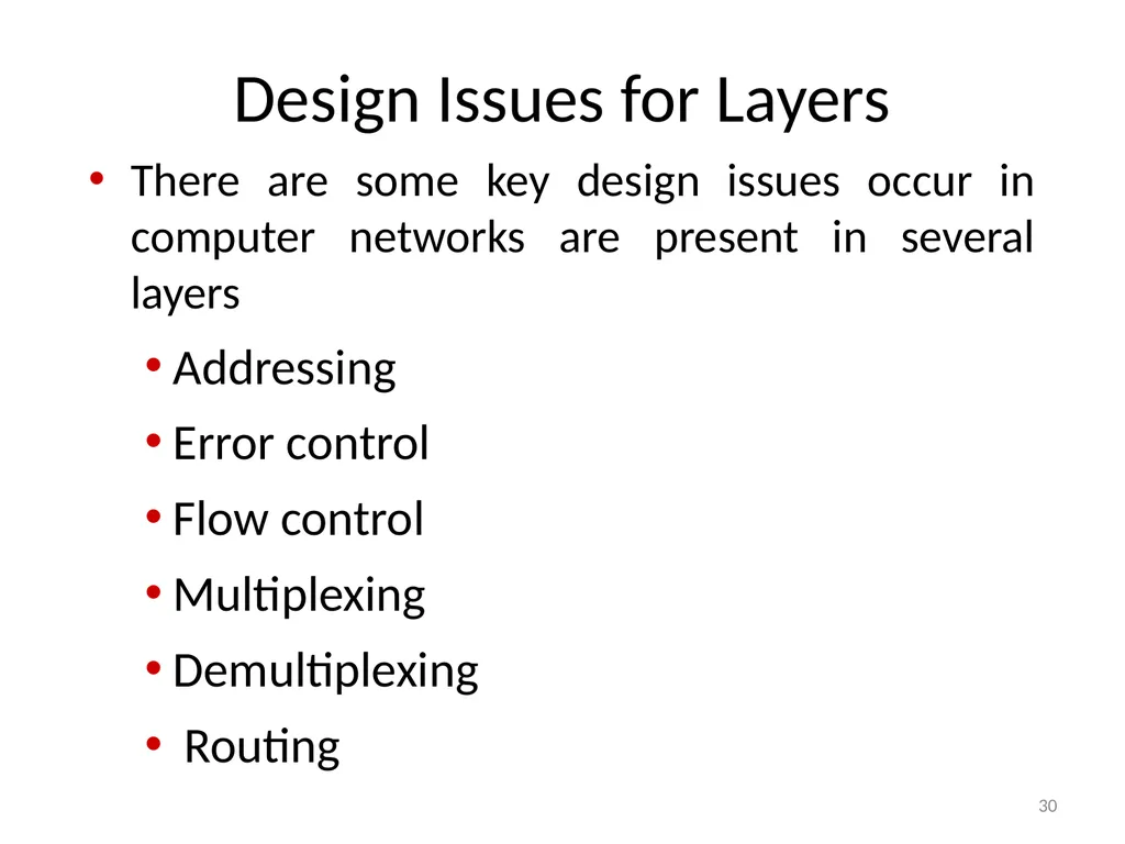Computer Communication Network TIRUPATI M. GOSKULA - slide 30 of 72