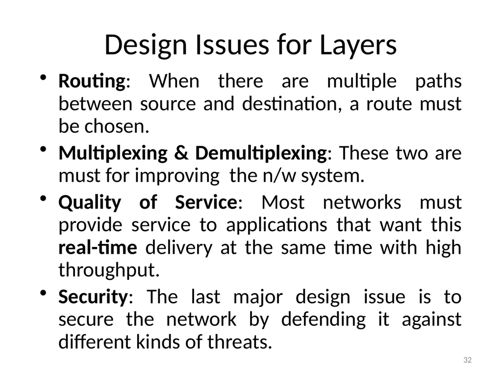 Computer Communication Network TIRUPATI M. GOSKULA - slide 32 of 72