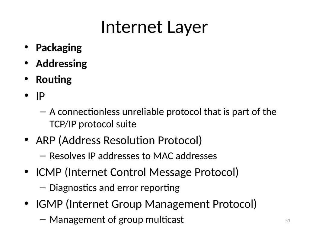 Computer Communication Network TIRUPATI M. GOSKULA - slide 51 of 72