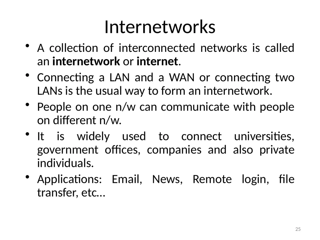 Computer Communication Network TIRUPATI M. GOSKULA - slide 25 of 72