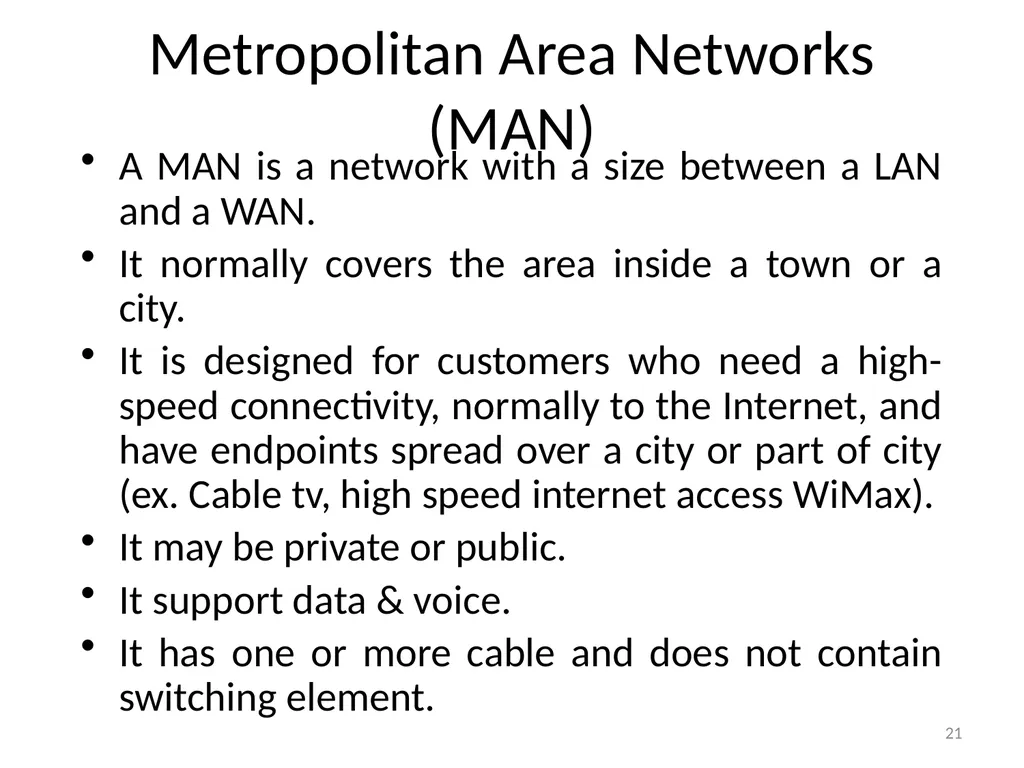 Computer Communication Network TIRUPATI M. GOSKULA - slide 21 of 72