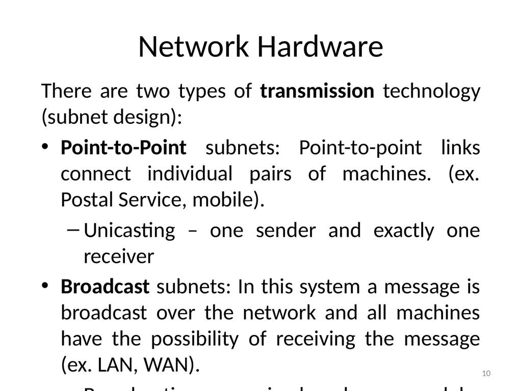 Computer Communication Network TIRUPATI M. GOSKULA - slide 10 of 72