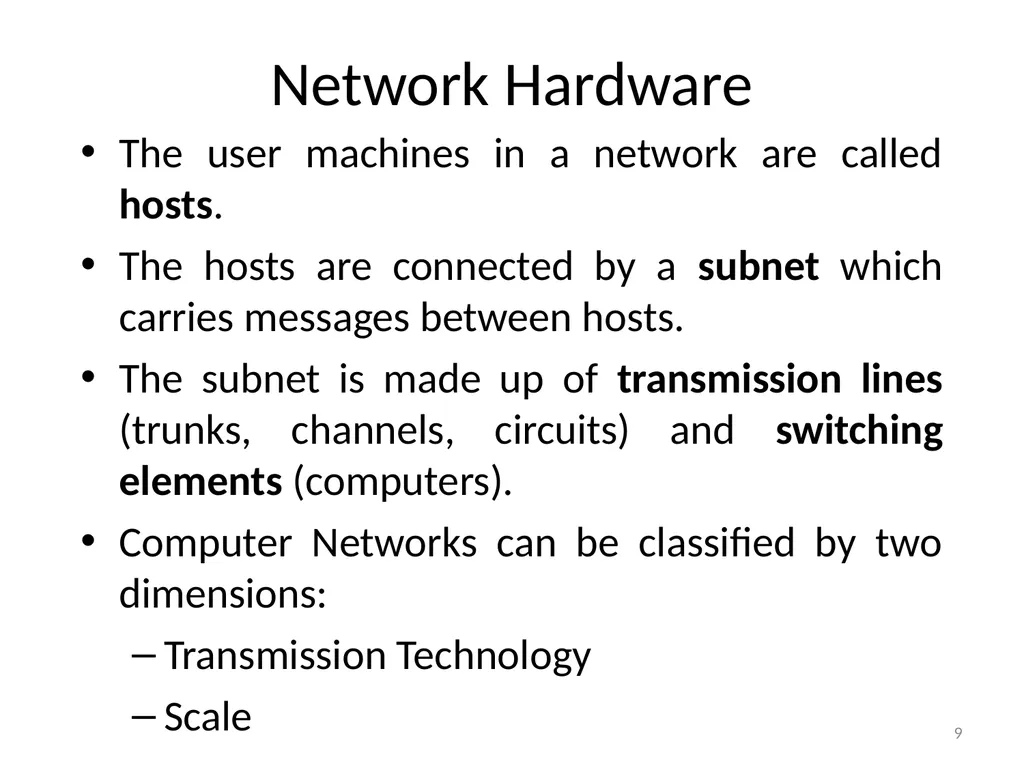 Computer Communication Network TIRUPATI M. GOSKULA - slide 9 of 72