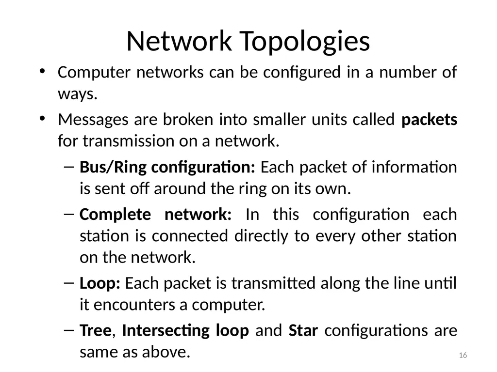 Computer Communication Network TIRUPATI M. GOSKULA - slide 16 of 72