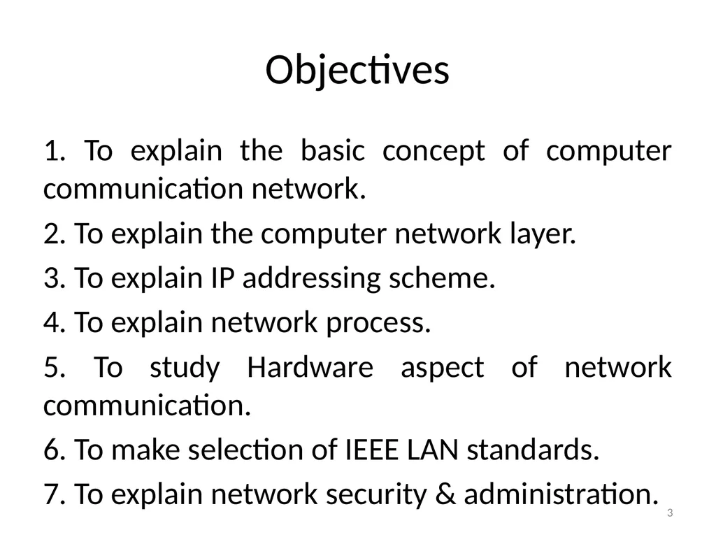 Computer Communication Network TIRUPATI M. GOSKULA - slide 3 of 72