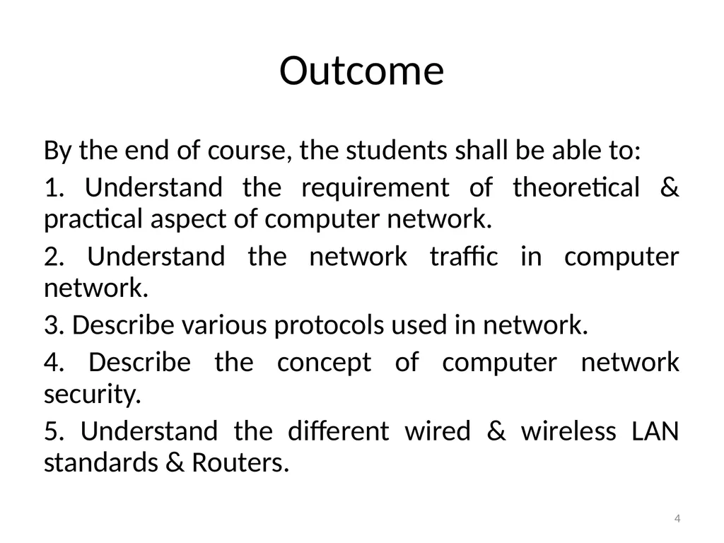 Computer Communication Network TIRUPATI M. GOSKULA - slide 4 of 72
