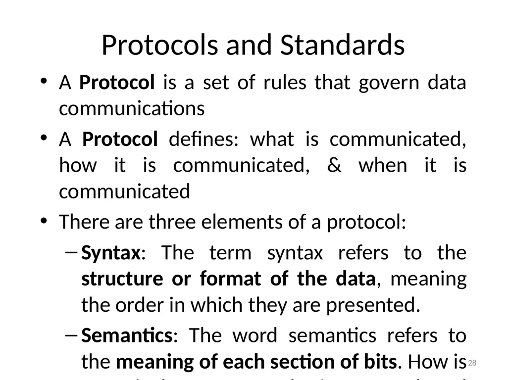 Computer Communication Network TIRUPATI M. GOSKULA - slide 28 of 72