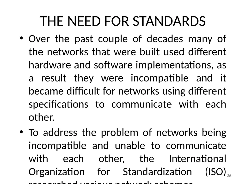Computer Communication Network TIRUPATI M. GOSKULA - slide 36 of 72