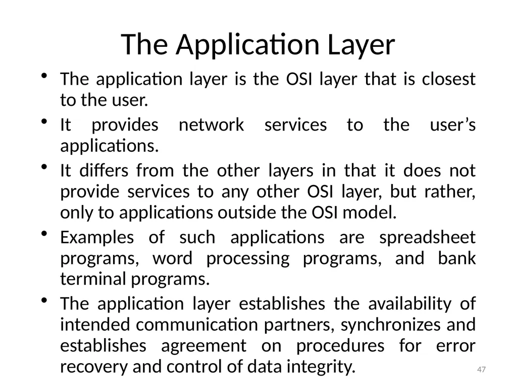 Computer Communication Network TIRUPATI M. GOSKULA - slide 47 of 72
