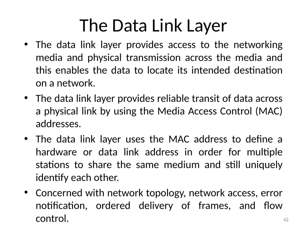 Computer Communication Network TIRUPATI M. GOSKULA - slide 42 of 72
