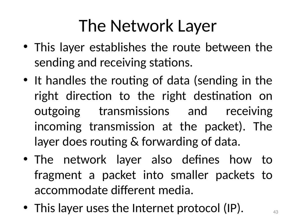 Computer Communication Network TIRUPATI M. GOSKULA - slide 43 of 72