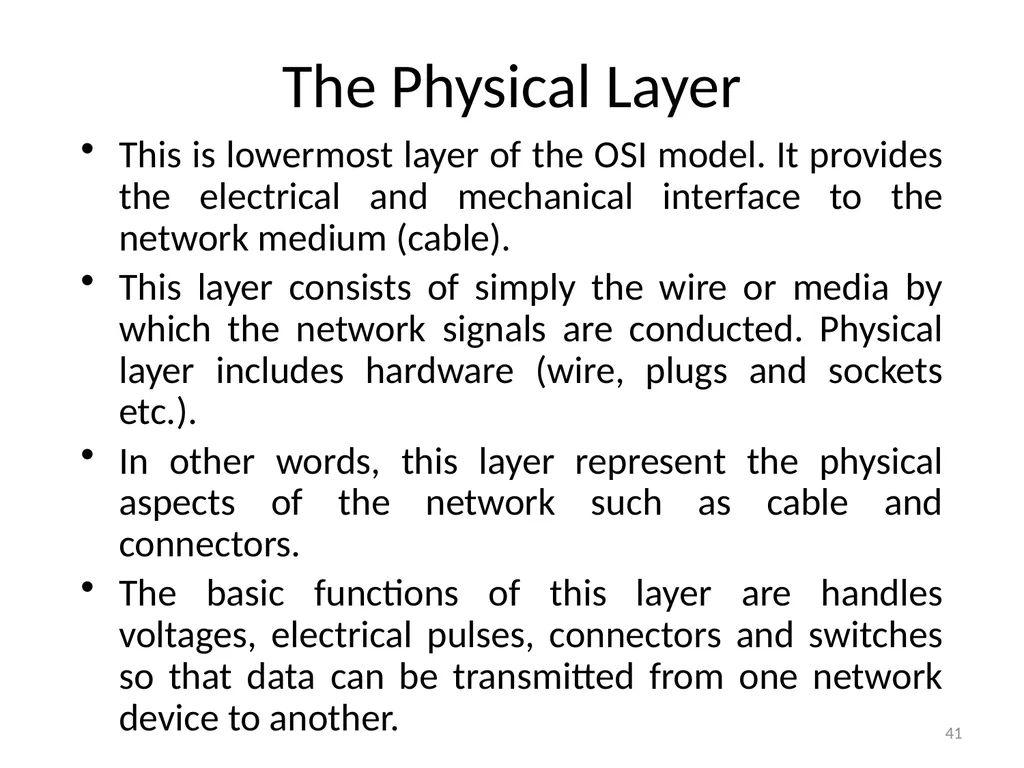 Computer Communication Network TIRUPATI M. GOSKULA - slide 41 of 72