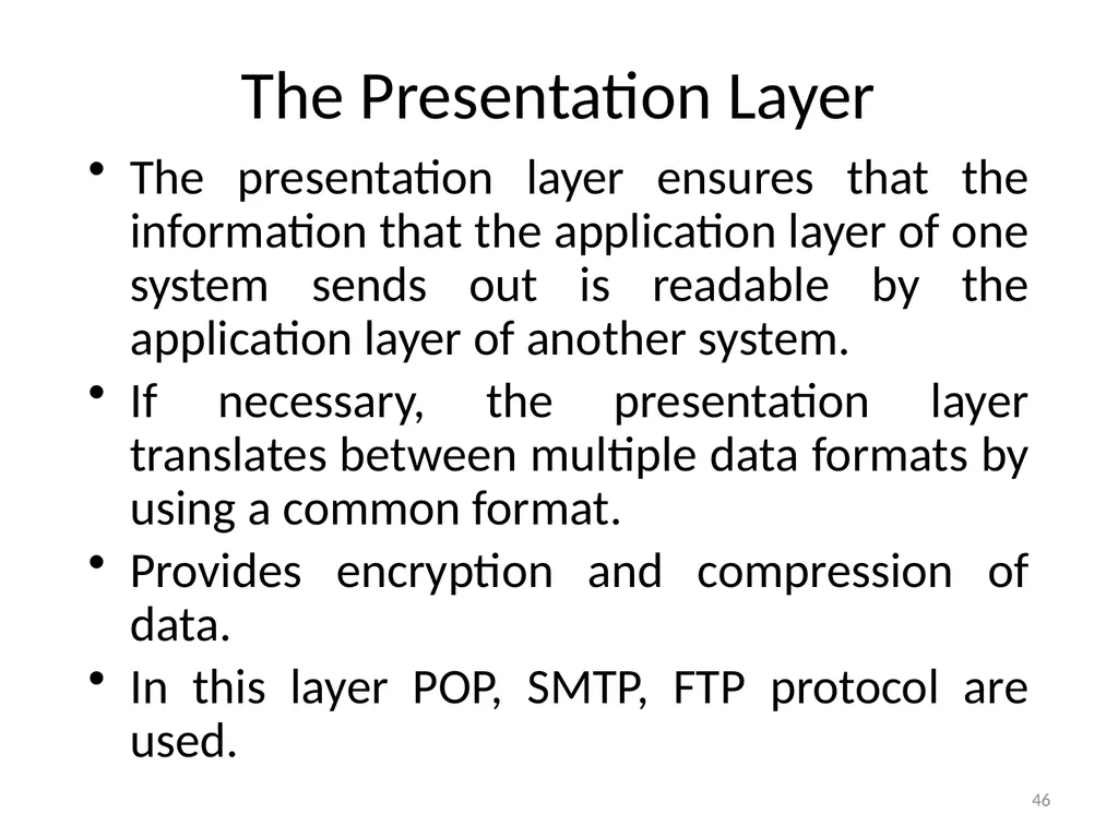 Computer Communication Network TIRUPATI M. GOSKULA - slide 46 of 72