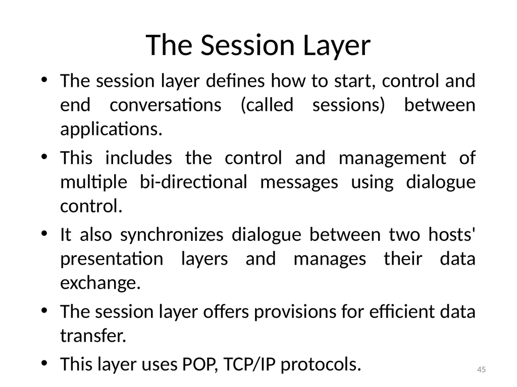 Computer Communication Network TIRUPATI M. GOSKULA - slide 45 of 72