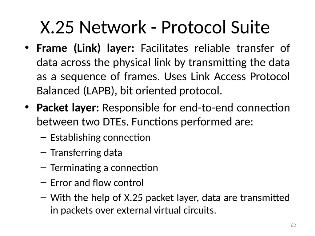 Computer Communication Network TIRUPATI M. GOSKULA - slide 62 of 72