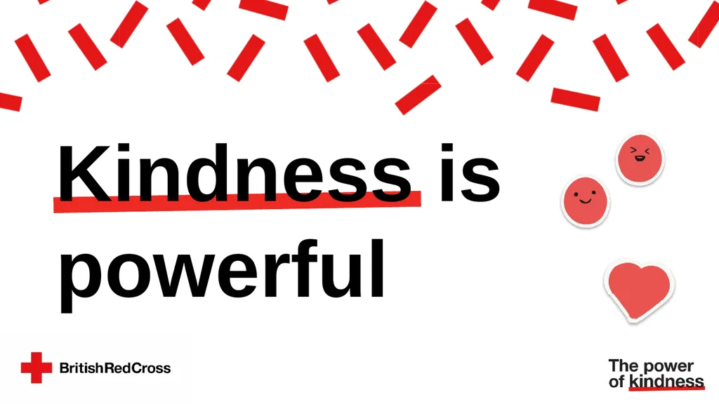 Kindness is powerful What does being kind mean to - slide 1 of 16