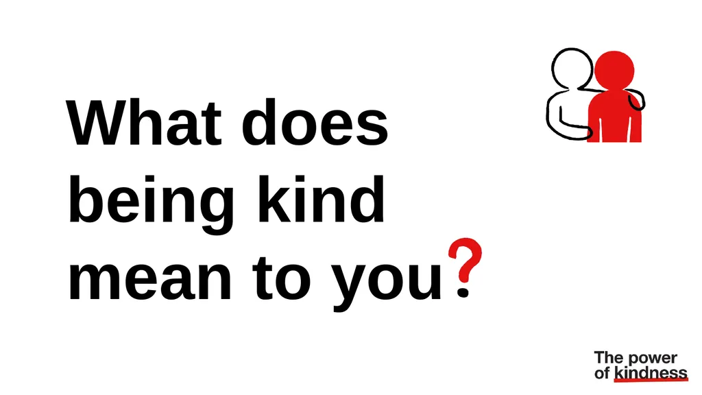 Kindness is powerful What does being kind mean to - slide 2 of 16
