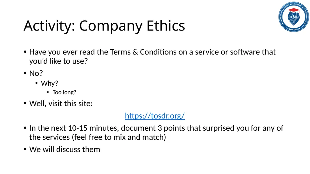 Ethics in Cybersecurity When the Watcher Gets - slide 12 of 18