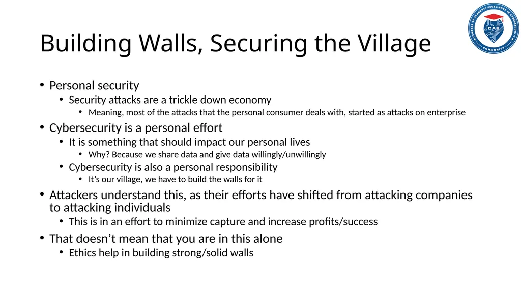 Ethics in Cybersecurity When the Watcher Gets - slide 5 of 18