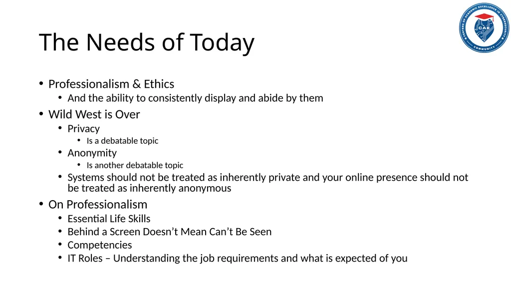 Ethics in Cybersecurity When the Watcher Gets - slide 16 of 18