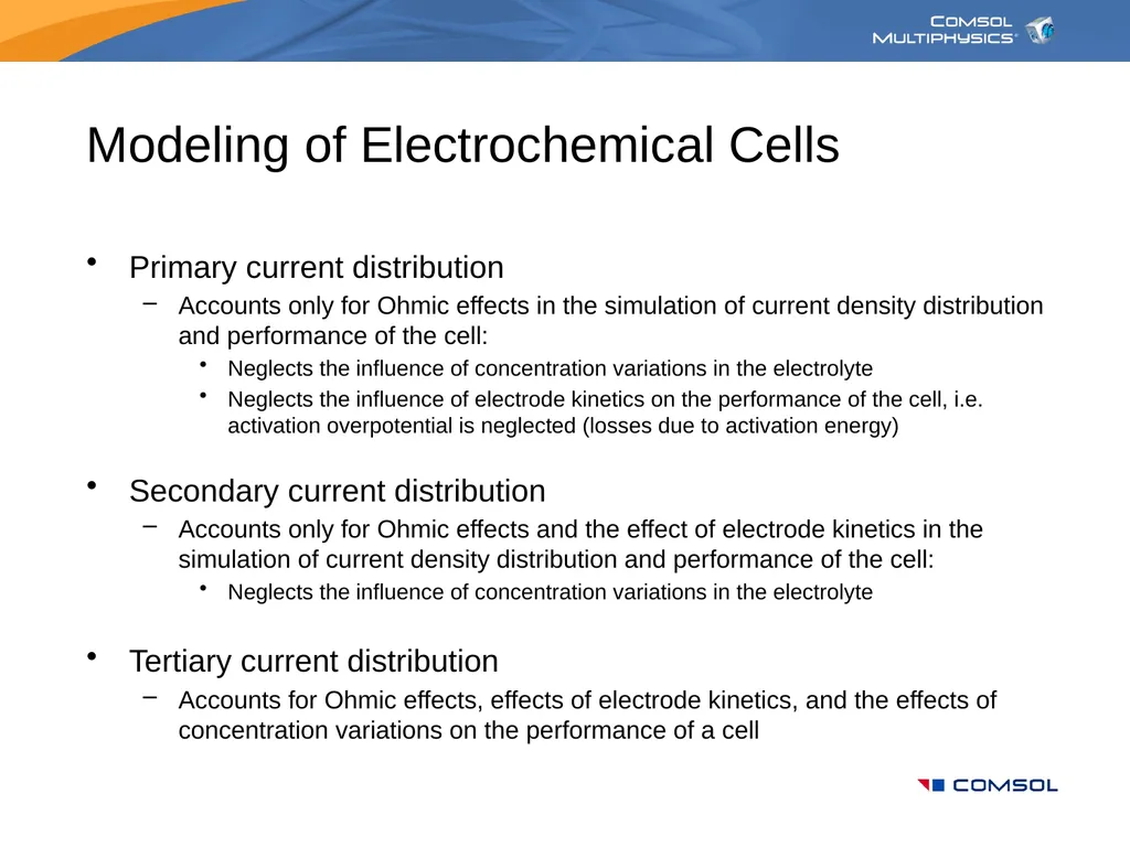 Modeling in Electrochemical Engineering Your Name - slide 12 of 25