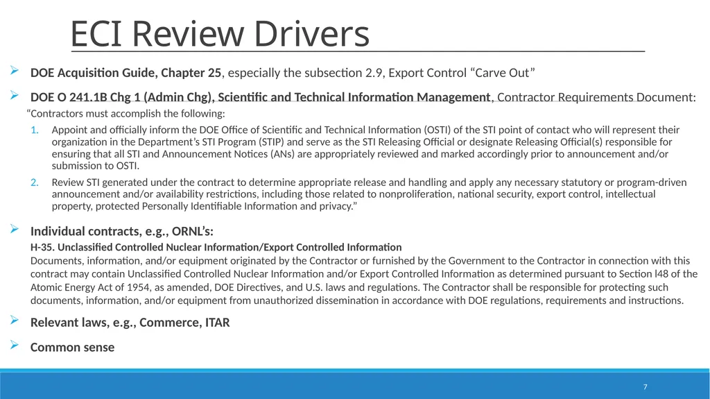 Department of Energy Applied Technology Reports - slide 7 of 12