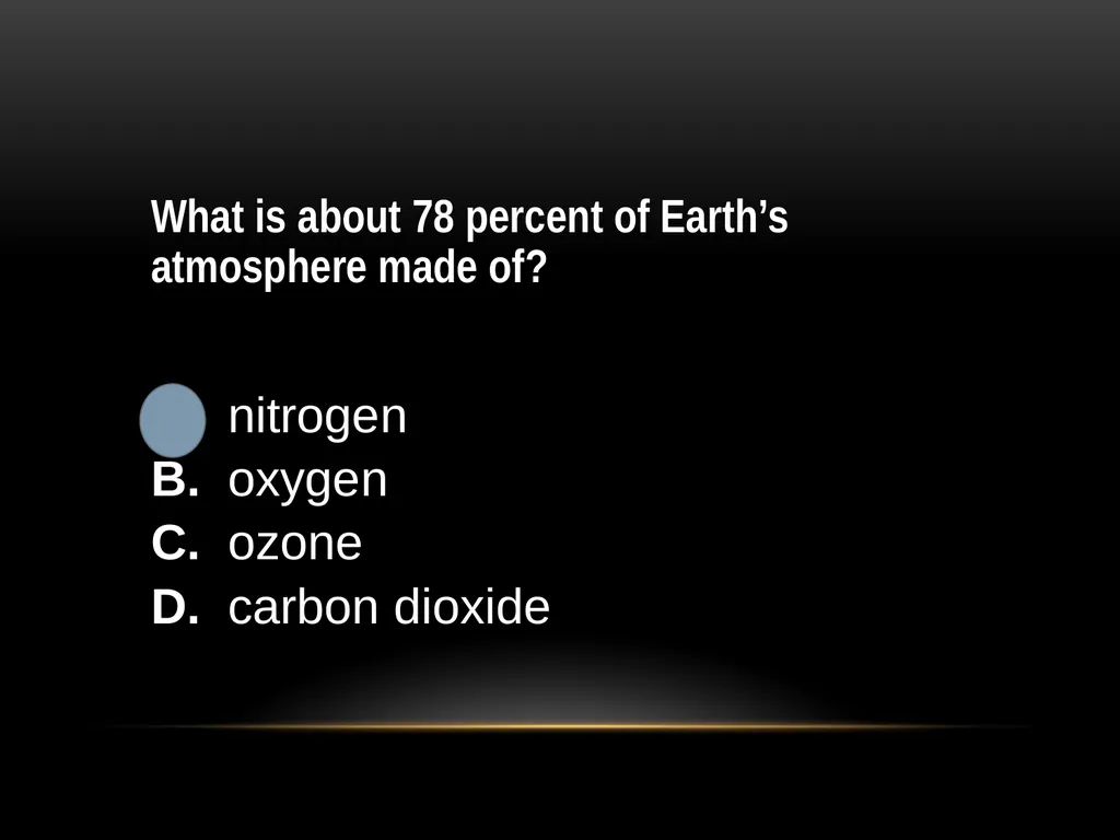 Chapter 4 Lesson 1 Describing Earth’s Atmosphere - slide 31 of 32