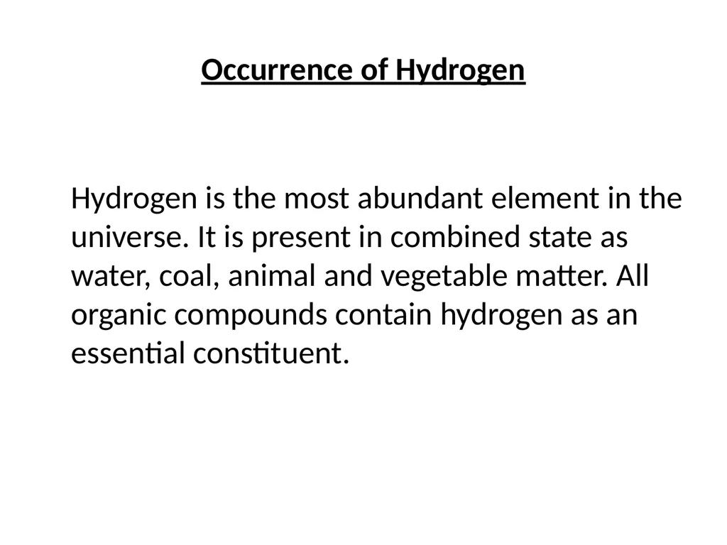 HYDROGEN GENERAL INTRODUCTION Electronic - slide 5 of 29