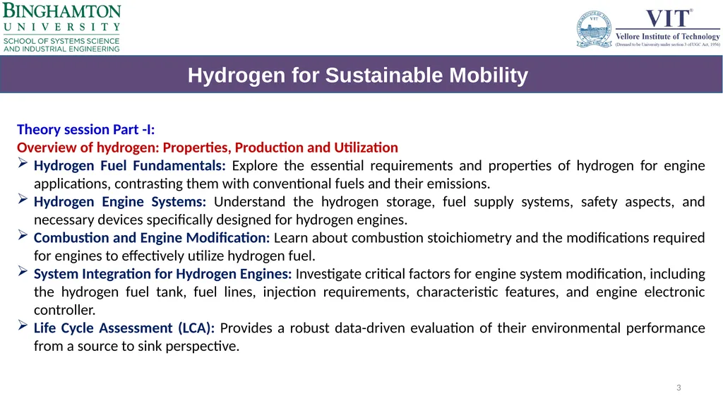 Corporate Training on Hydrogen Energy and - slide 3 of 9