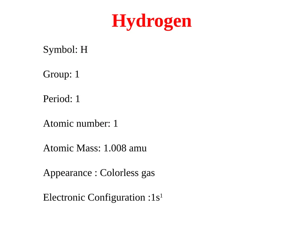 Hydrogen By Dr. Atul Kumar Singh Assistant - slide 2 of 8