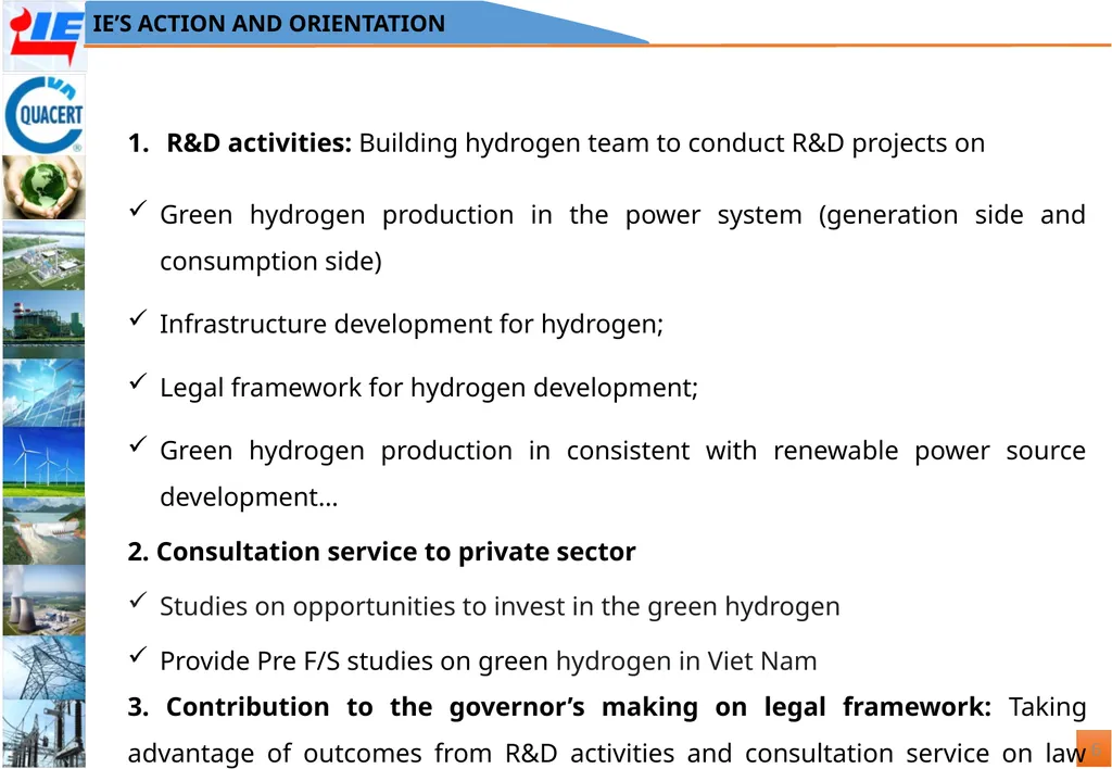 MINISTRY OF INDUSTRY AND TRADE INSTITUTE OF ENERGY - slide 6 of 9