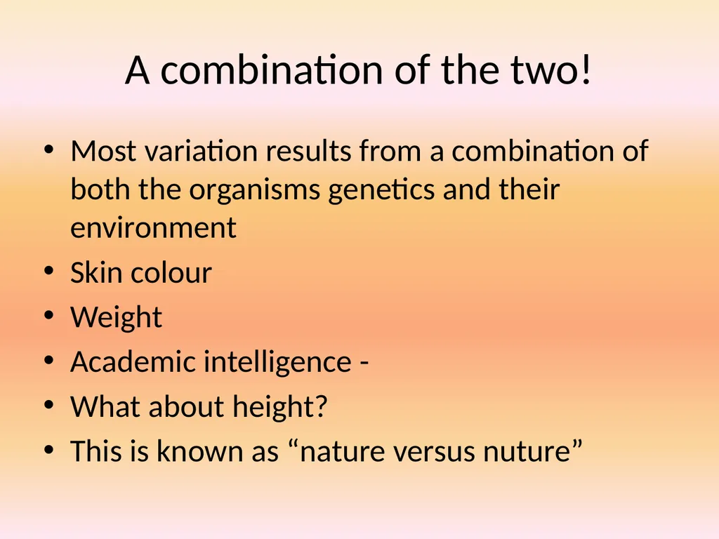 Types of Variation Understanding of variation is - slide 13 of 14