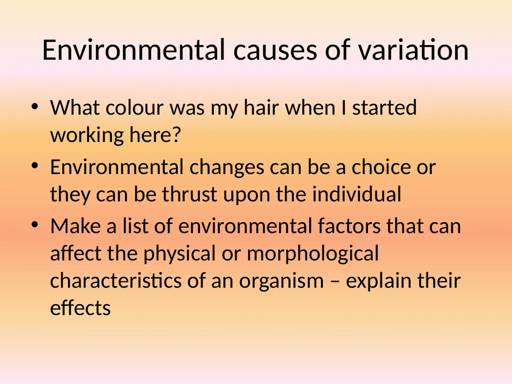 Types of Variation Understanding of variation is - slide 12 of 14