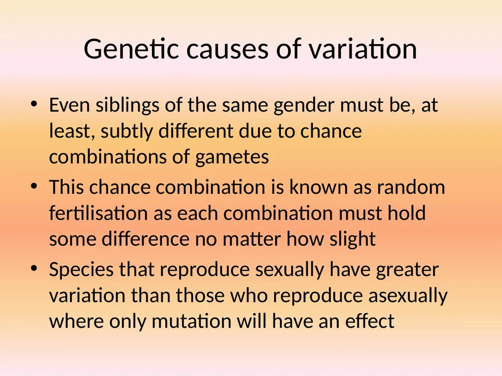 Types of Variation Understanding of variation is - slide 11 of 14