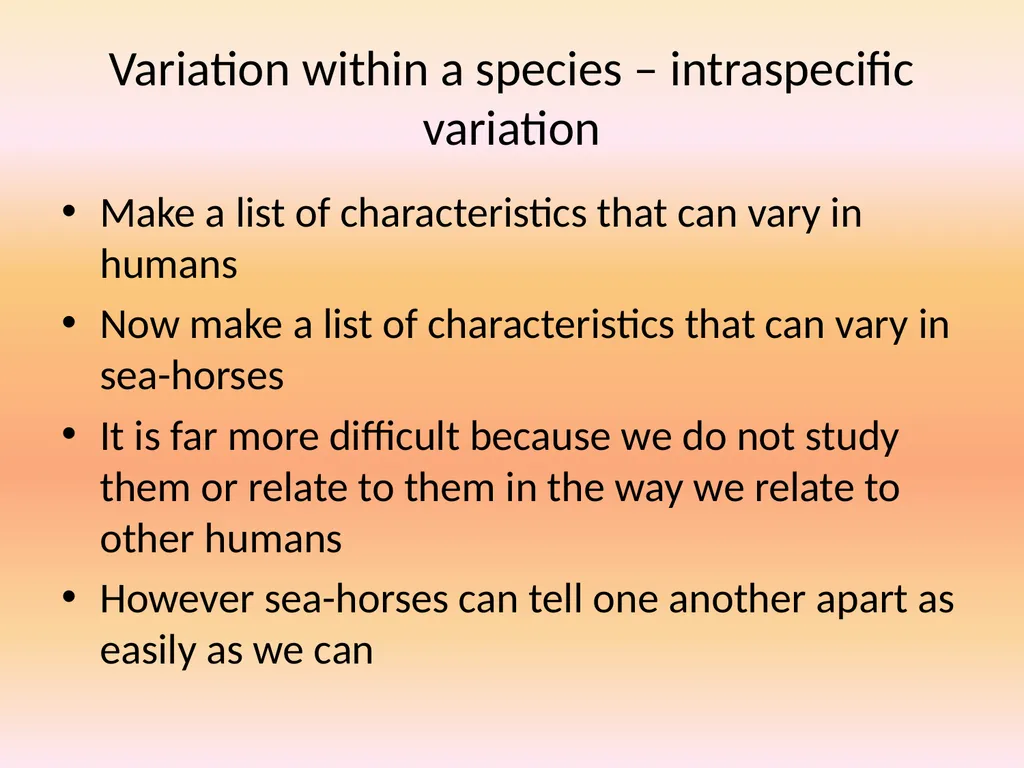 Types of Variation Understanding of variation is - slide 5 of 14
