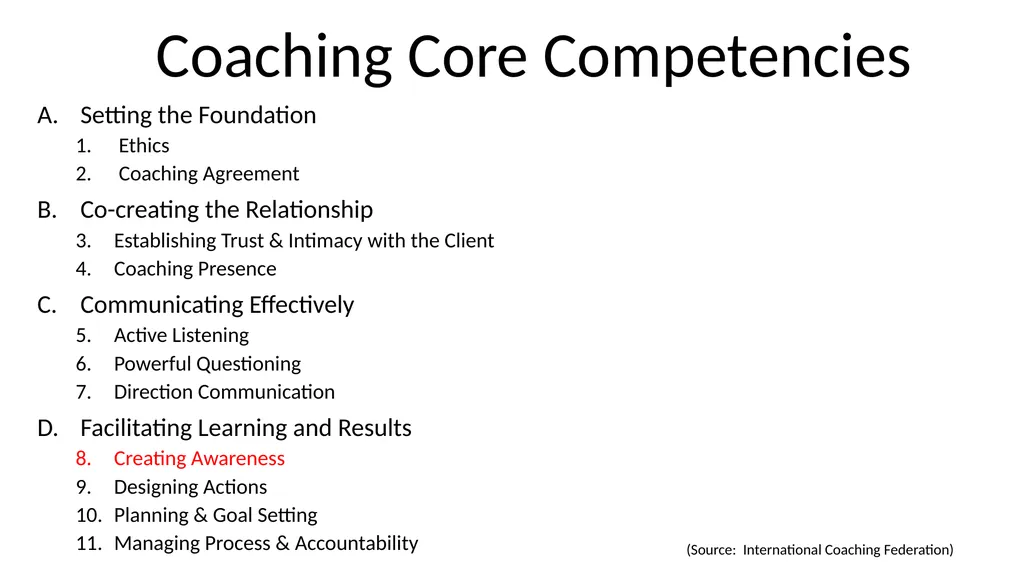 COACHING March 2017 Definition of Coaching - slide 3 of 14