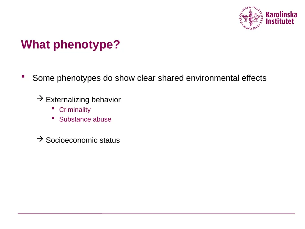 Why are the causal effects of shared environment - slide 20 of 33