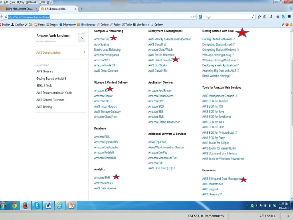 Amazon Web Services (aws) B. Ramamurthy - slide 4 of 31