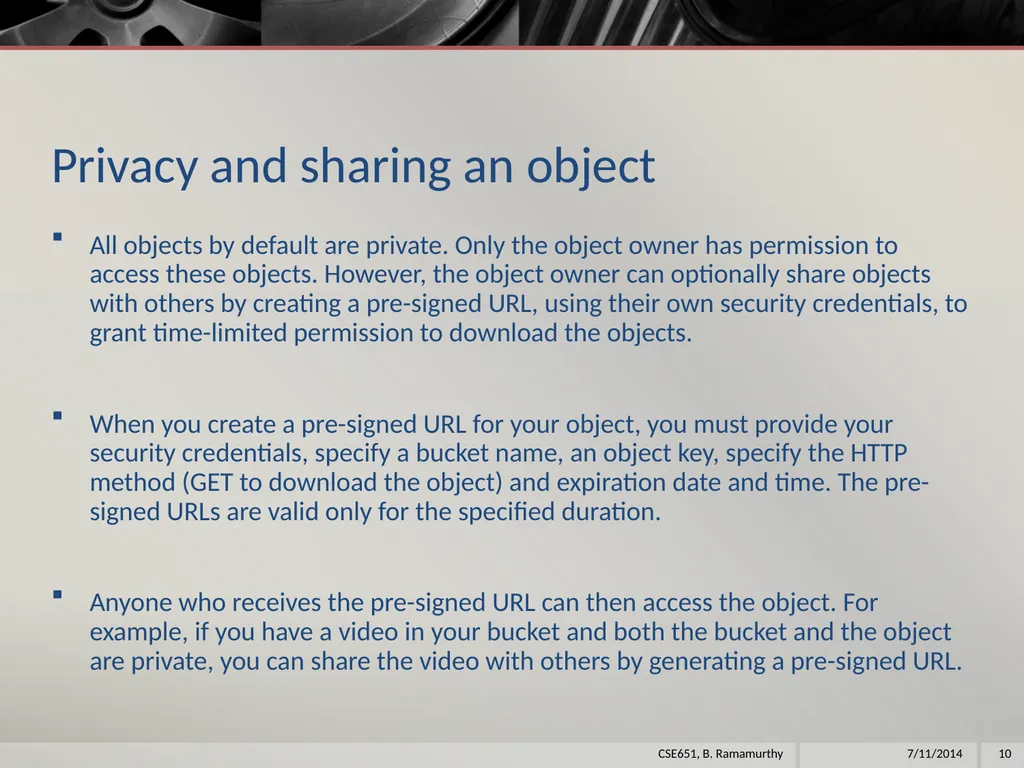 Amazon Web Services (aws) B. Ramamurthy - slide 10 of 31